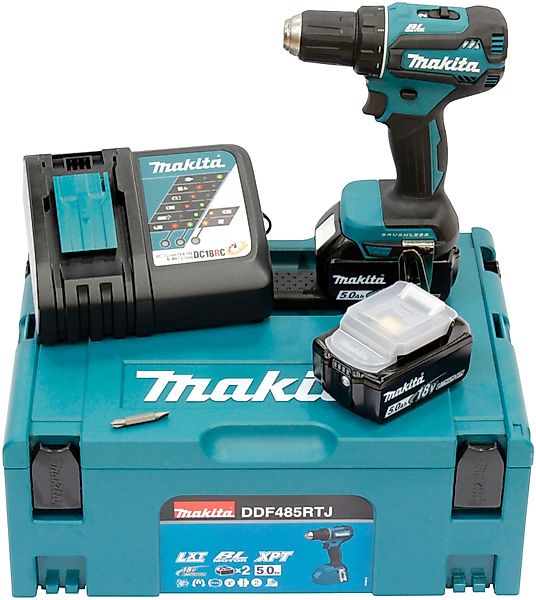 Makita Akku-Bohrschrauber DDF485RTJ, max. 1900 U/min, günstig online kaufen