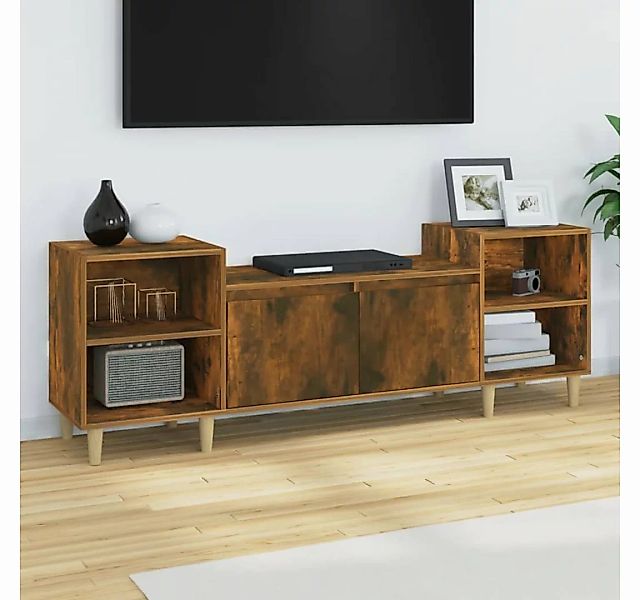furnicato TV-Schrank Räuchereiche 160x35x55 cm Holzwerkstoff günstig online kaufen