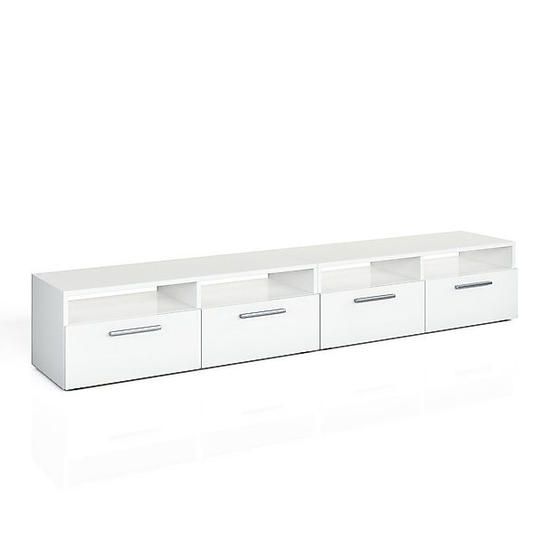 Vicco Lowboard Diego, Weiß Hochglanz, 190 günstig online kaufen