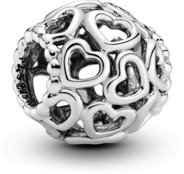 Pandora Kettenanhänger Pandora All Over-Herzen Charm günstig online kaufen