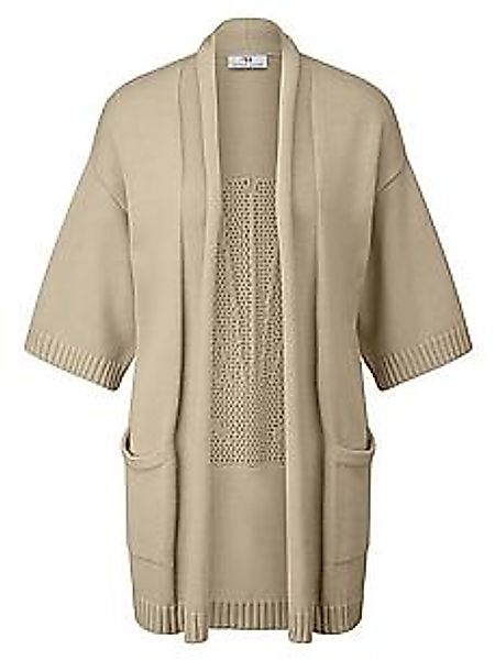 Long-Strickjacke Peter Hahn beige günstig online kaufen