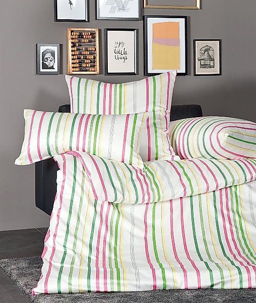 Janine Bettwäsche Janine Messina Mako-Satin Bettwäsche günstig online kaufen