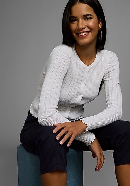 KangaROOS Strickjacke aus Pointelle-Strick günstig online kaufen