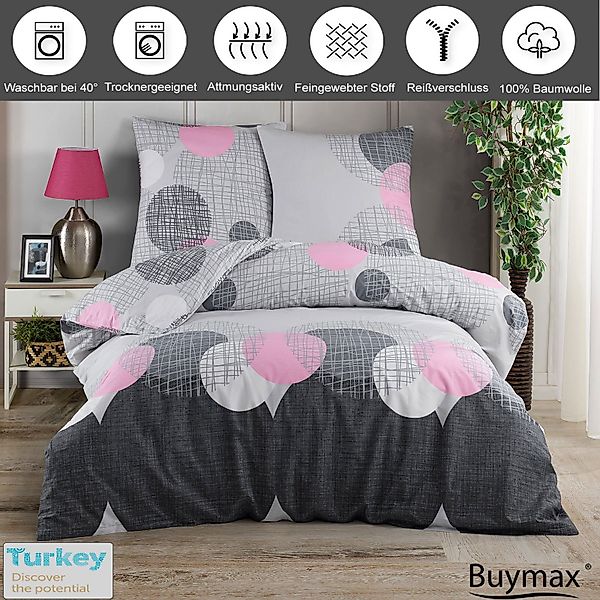 Buymax Bettwäsche Jadore, Renforce, 3 teilig, günstig online kaufen