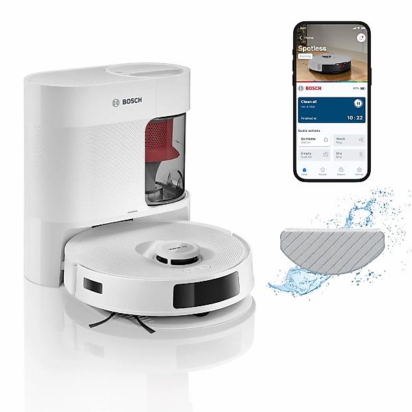 BOSCH Saugroboter "Spotless + BCRD1W, Saugroboter mit Wischfunktion, 11.000 günstig online kaufen