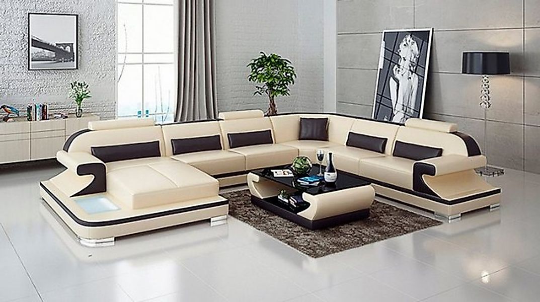 Xlmoebel Ecksofa Ecksofa Multifunktional Modern Premium U-Form Sofa Ottoman günstig online kaufen