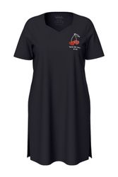 Ulla Popken Bigshirt Bigshirt Herzmotiv V-Ausschnitt günstig online kaufen