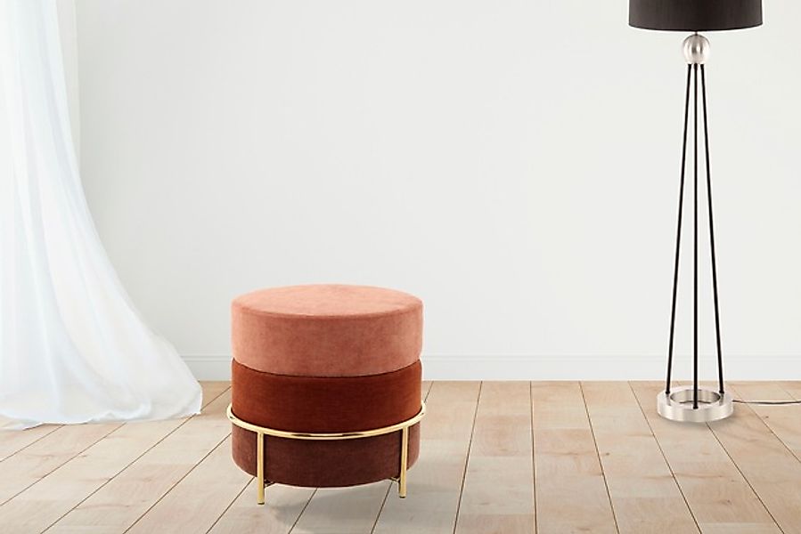 Kayoom Sitzhocker »Hocker Matilda 225, Komfortable runde Form, Gemütlicher günstig online kaufen