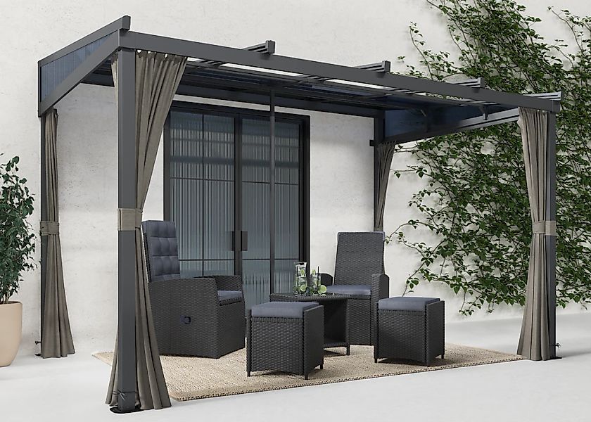 KONIFERA Anbaupavillon "Bilbao, Terrassenüberdachung" in Breite 360, 423 un günstig online kaufen