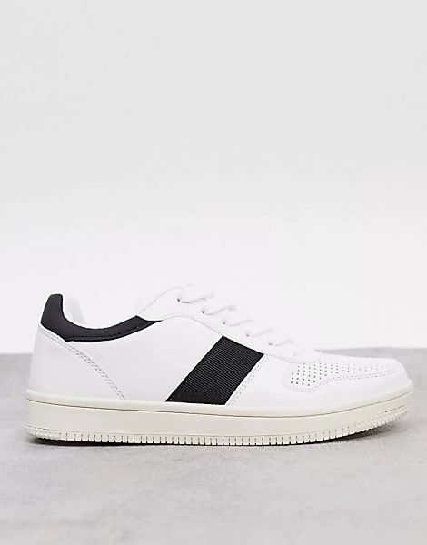 Rubi – Alba – Sneaker in Weiß/Schwarz mit Retro-Seitenstreifen günstig online kaufen