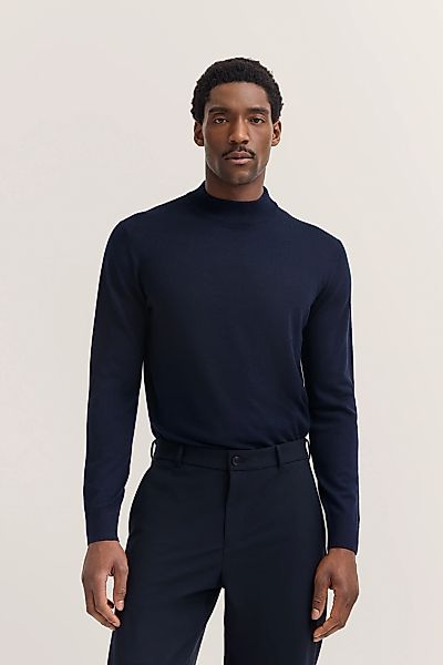 bugatti Rollkragenpullover "Regular Fit", aus Merino-Wolle-Seide-Mix günstig online kaufen