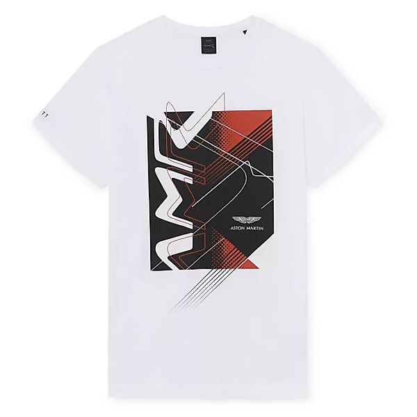Hackett Aston Martin Racing Print Kurzärmeliges T-shirt XL White günstig online kaufen