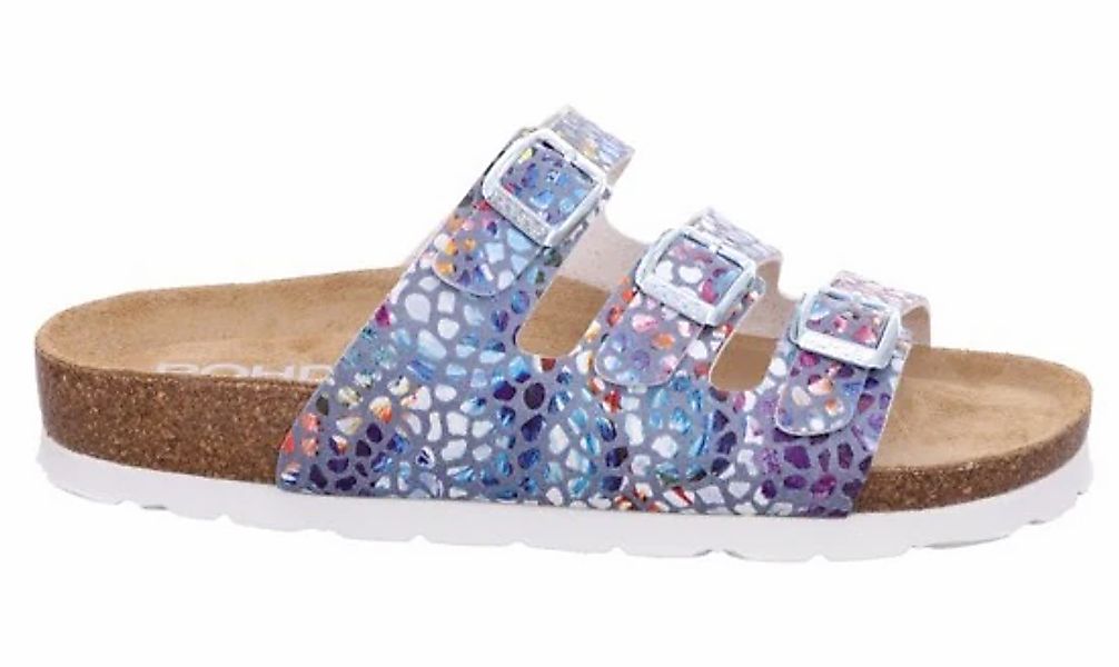 Rohde Pantolette "Alba", Sommerschuh, Schlappen, Hausschuh mit buntem Druck günstig online kaufen