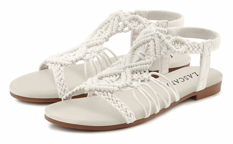 LASCANA Sommerschuh Sandale Sandalette, Sommerschuh mit elastischem Riemche günstig online kaufen