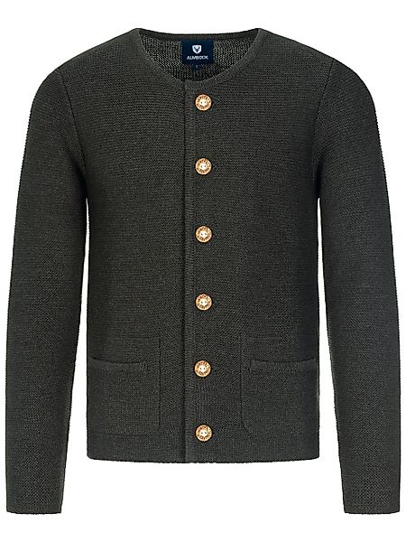 Almbock Trachtenstrickjacke Strickjacke Alfonsius (1-tlg) anthrazit günstig online kaufen