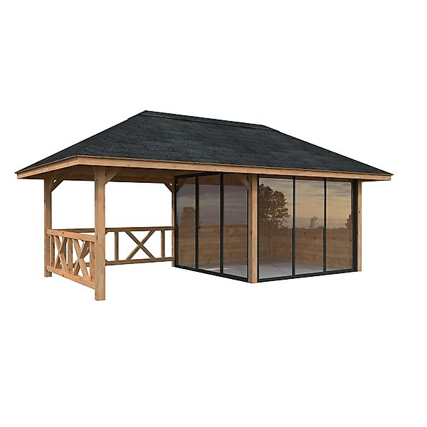 Palmako Pavillon Bianca Set203 Slide Braun Tauchgrundiert 588 cm x 300 cm F günstig online kaufen