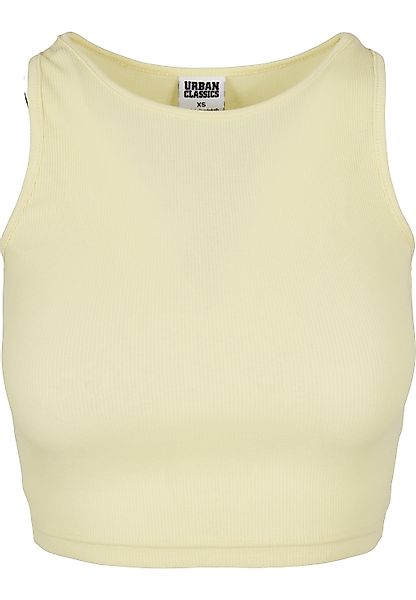 URBAN CLASSICS Tanktop "Urban Classics Damen Ladies Cropped Rib Top" 1 Stk. günstig online kaufen