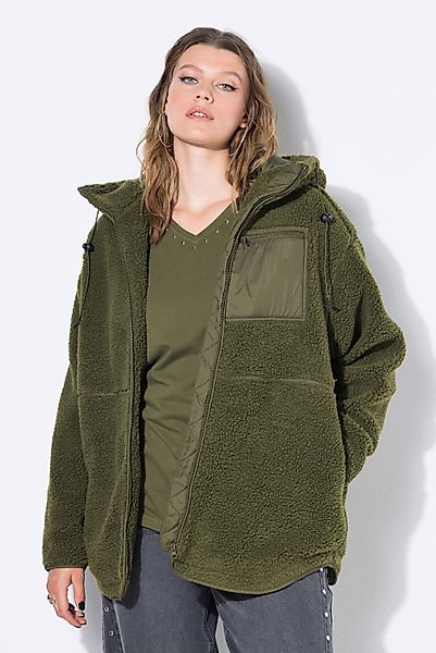 Studio Untold Softshelljacke Teddyjacke oversized Kapuze günstig online kaufen
