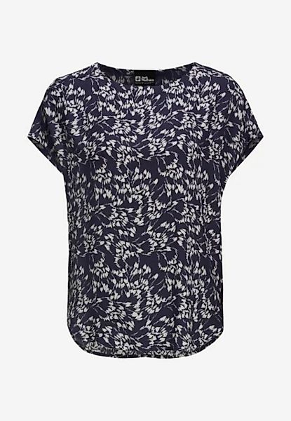 Jack Wolfskin Outdoorbluse SOMMERWIESE SHIRT W LEAVES NIGHT BLUE günstig online kaufen