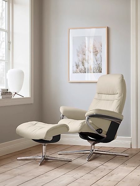 Stressless "Sunrise" mit Cross Base, Größe S, M & L, Holzakzent Schwarz günstig online kaufen