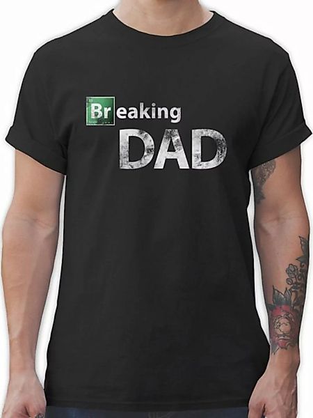 Shirtracer T-Shirt Breaking Dad Vatertag Geschenk für Papa günstig online kaufen