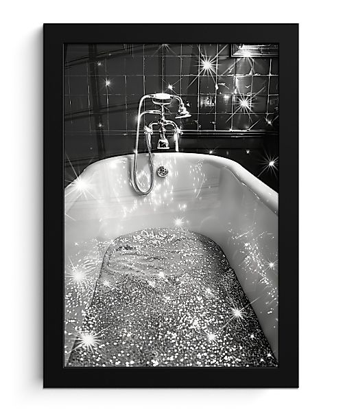 MuchoWow Poster Badewanne - Glitter - günstig online kaufen