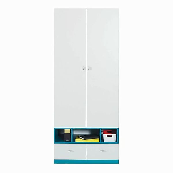 Lomadox Kleiderschrank MIJAS-133 Schrank mit Kleiderstange modern in weiß m günstig online kaufen