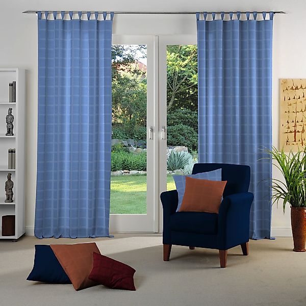 Wirth Vorhang "Toco-Karo" Schlaufen 1 Stk. tlg. günstig online kaufen