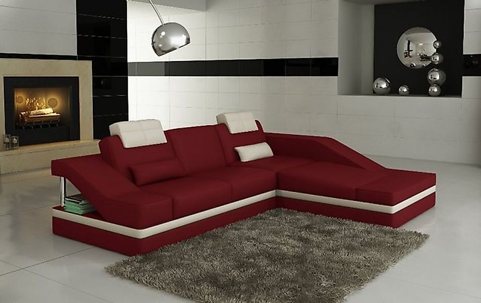 JVmoebel Ecksofa Ledersofa L Form Couch Polster Sitz Ecke Sofa Couchen Garn günstig online kaufen