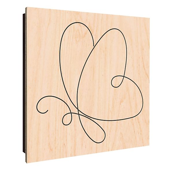Banjado Großer Schlüsselkasten Holz 30x30cm Schwarz Scharnier Links 50 Hake günstig online kaufen