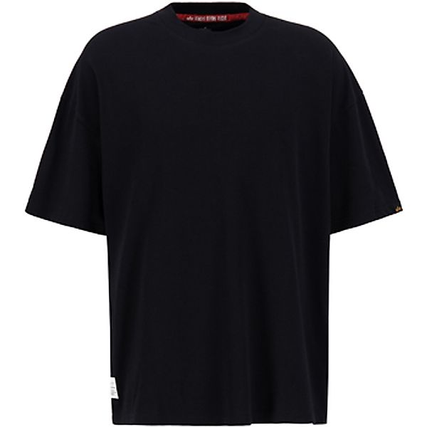 Alpha  T-Shirt Logo Back Print T - black günstig online kaufen