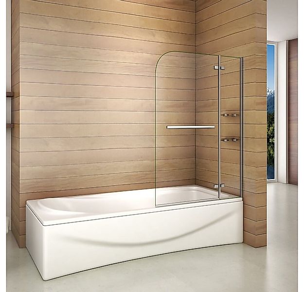 Duschparadies Badewannenfaltwand Aufsatz Duschabtrennung Badewanne Trennwan günstig online kaufen