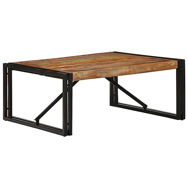 vidaXL Couchtisch Mehrfarbig 80x80x35 cm Altholz Massivholz 4016671 günstig online kaufen