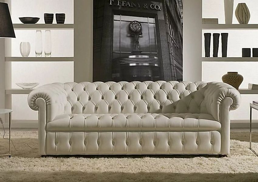 JVmoebel 3-Sitzer Chesterfield Couch Polster Leder Sofa 3 Sitzer Klassische günstig online kaufen
