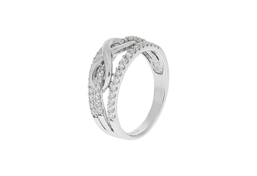 Zeeme Fingerring Silber 925 rhodiniert mit Unendlichkeitssymbol günstig online kaufen