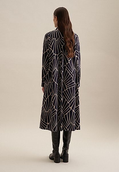 seidensticker Sommerkleid "Schwarze Rose" 1/1 Kragen Druck günstig online kaufen