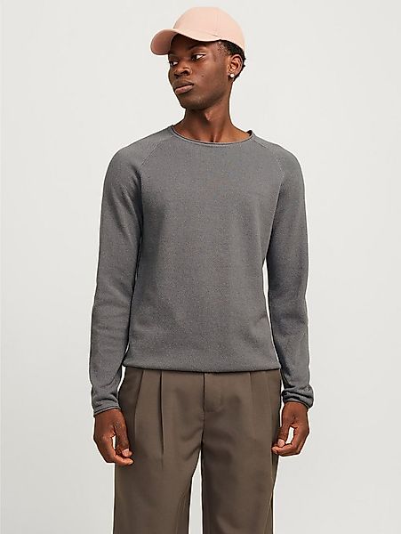 Jack & Jones Rundhalspullover JJEHILL KNIT CREW NECK NOOS mit Strukturstric günstig online kaufen