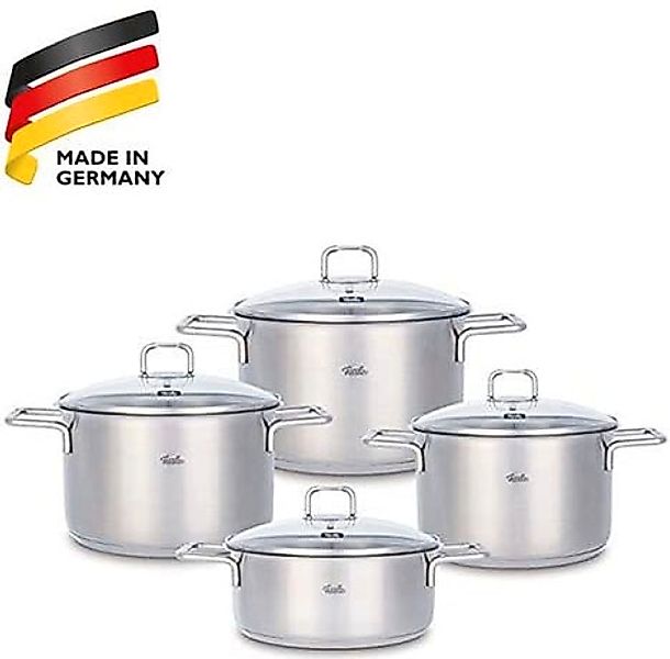 Fissler Topf-Set »Hamburg«, Edelstahl 18/10, (Set, 4 tlg., je 1 Kochtopf Ø günstig online kaufen