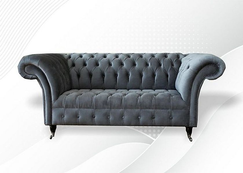 JVmoebel Chesterfield-Sofa Chesterfield Sofa handgefertigt massives Holz Mö günstig online kaufen