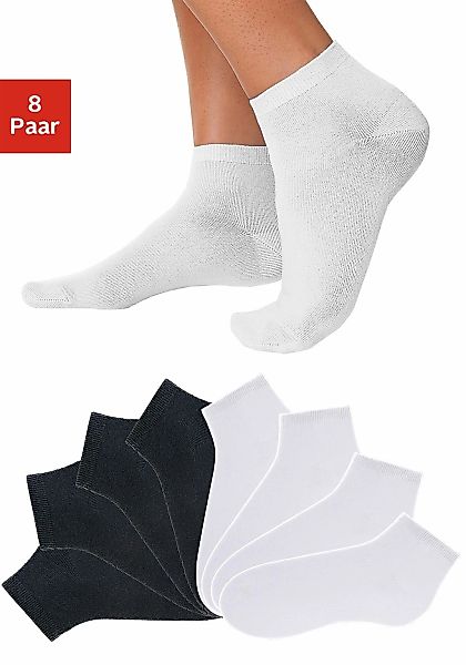Go in Kurzsocken Packung, 8 Paar tlg. uni in Basic Farben günstig online kaufen