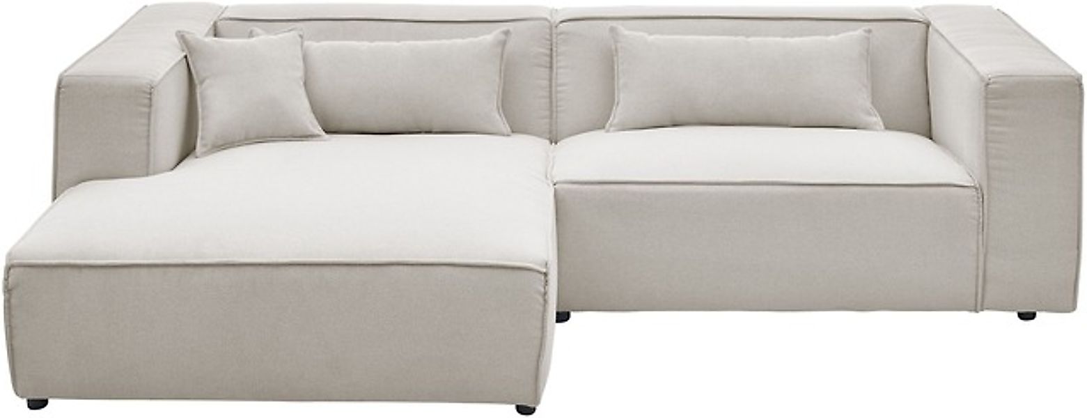 LeGer Home by Lena Gercke Ecksofa »PIARA mit Kedernaht, Cord, Leinenoptik o günstig online kaufen