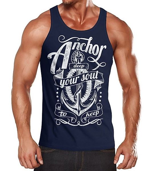 Neverless Tanktop Anker Herren Tank-Top Shirt günstig online kaufen