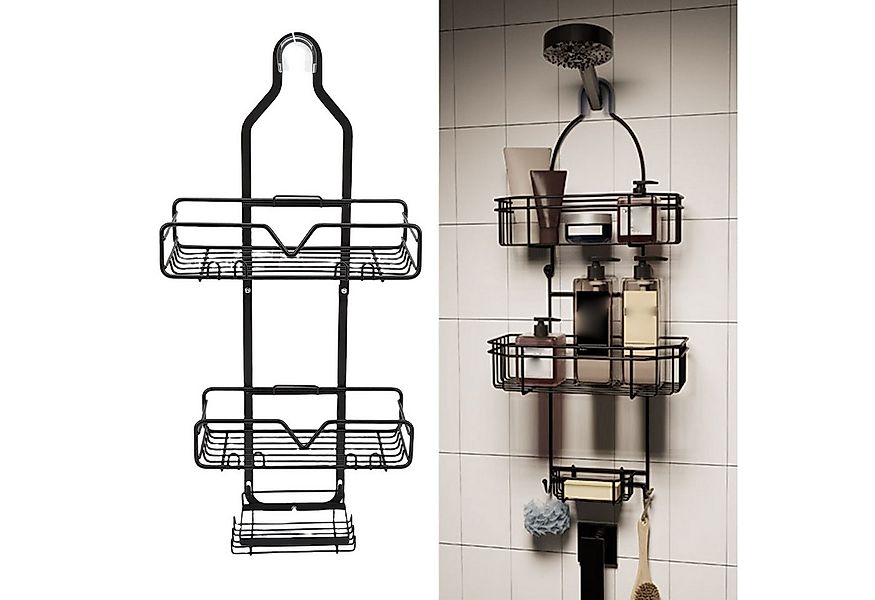 SURFOU Duschregal Duschablage zum Hängen – 3-stufiger Duschkorb mit Seifenh günstig online kaufen