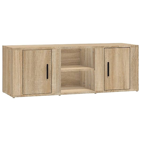 vidaXL TV-Schrank Sonoma-Eiche 100x31,5x35 cm Holzwerkstoff 819431 günstig online kaufen
