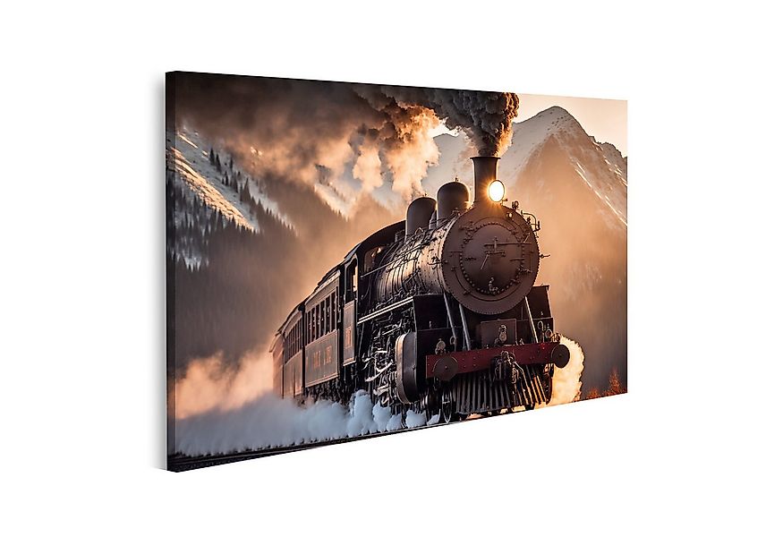 islandburner Leinwandbild Alter Dampfzug Alte Eisenbahn Dampflok Bilder günstig online kaufen