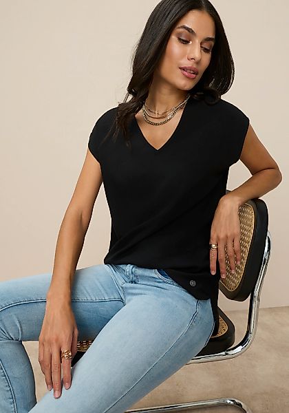 Tamaris Shirtbluse in Lässiger Form mit V-Ausschnitt günstig online kaufen