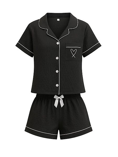 Elegant Love Shorty Damen Schlafanzug Set – leichte Sommer Nachtwäsche mit günstig online kaufen