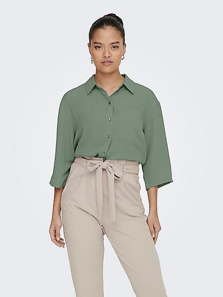 JACQUELINE de YONG Blusenshirt 3/4 Arm in Knitteroptik Blusen Oberteil Brus günstig online kaufen
