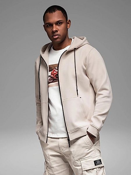 OMBRE Kapuzensweatshirt Sweatshirt mit Kapuze UND Reißverschluss im Streetw günstig online kaufen