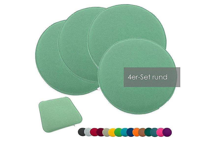 heimtexland Sitzkissen Filz Sitzauflage Stuhlkissen Bankkissen abwaschbar, günstig online kaufen